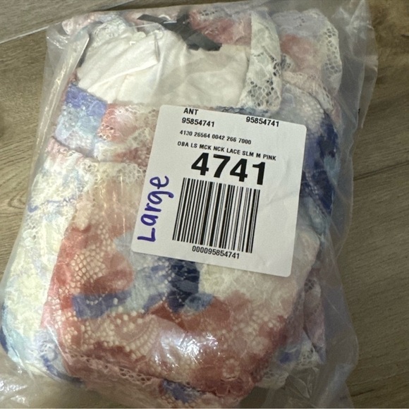 NWT! Anthropologie Floral Mock-Neck Fitted Lace Dress - Multiple 🐈 - Picture 6 of 7